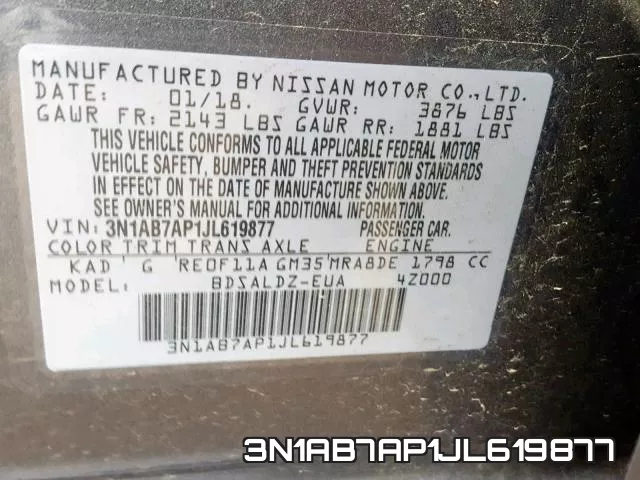3N1AB7AP1JL619877 фото 2