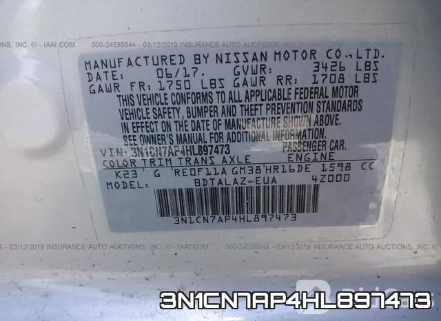 3N1CN7AP4HL897473 фото 10
