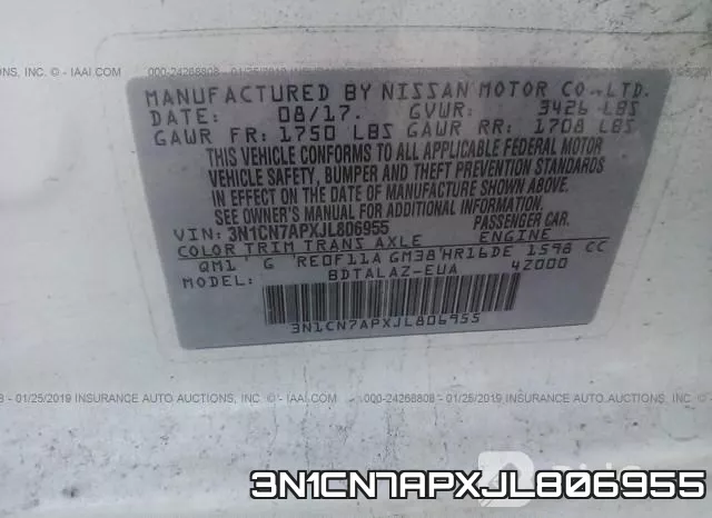 3N1CN7APXJL806955 фото 10