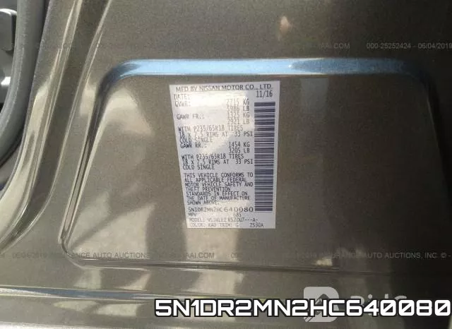 5N1DR2MN2HC640080 фото 10