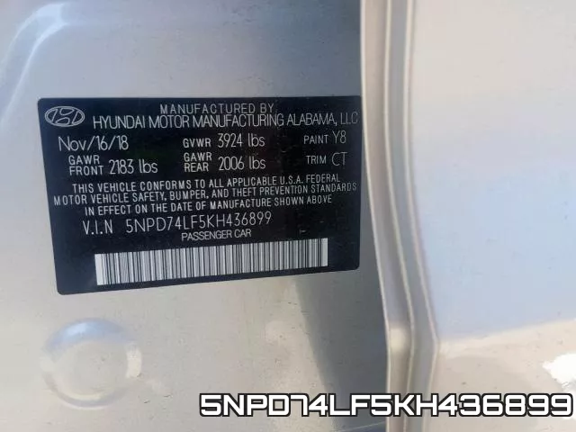 5NPD74LF5KH436899 фото 2