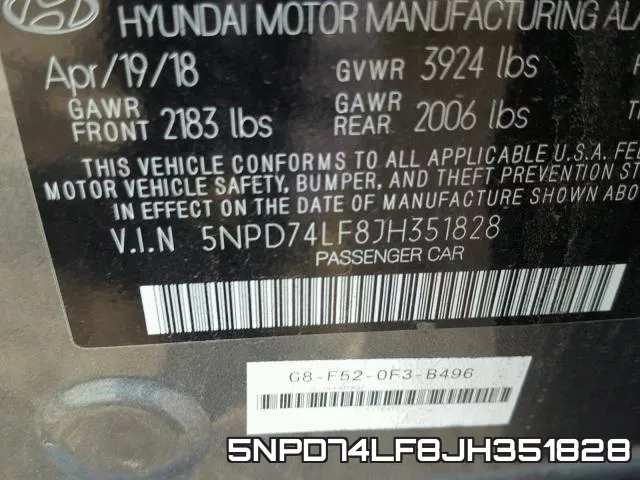 5NPD74LF8JH351828 фото 2