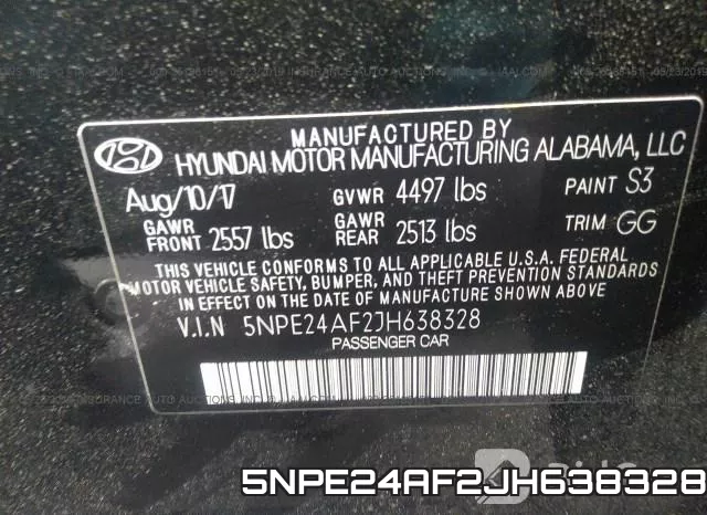 5NPE24AF2JH638328 фото 10