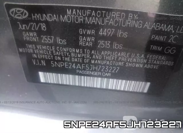 5NPE24AF5JH723227 фото 10