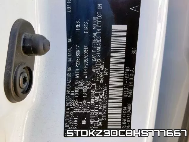 5TDKZ3DC8HS777667 фото 2
