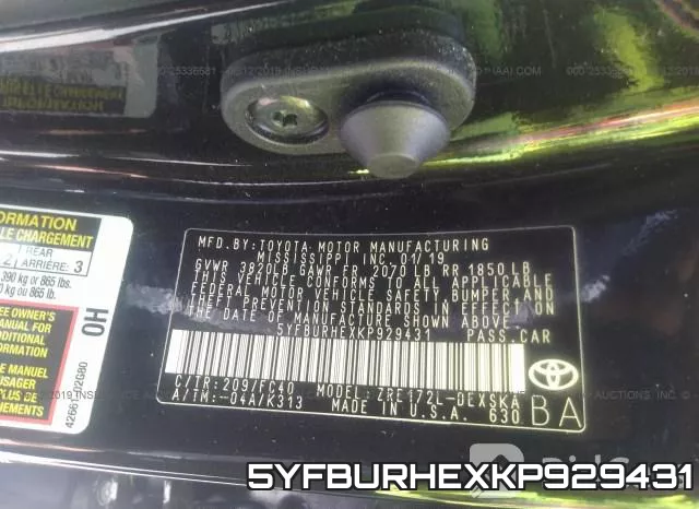5YFBURHEXKP929431 фото 10