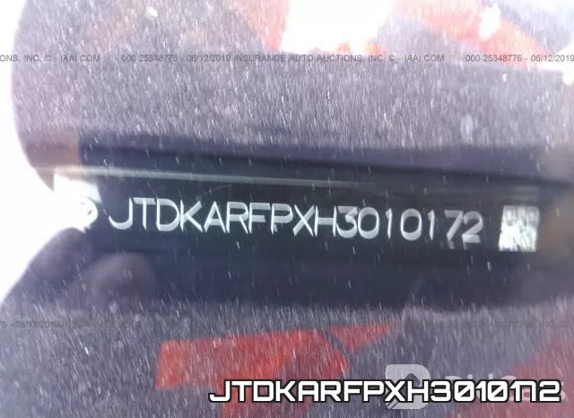 JTDKARFPXH3010172 фото 10