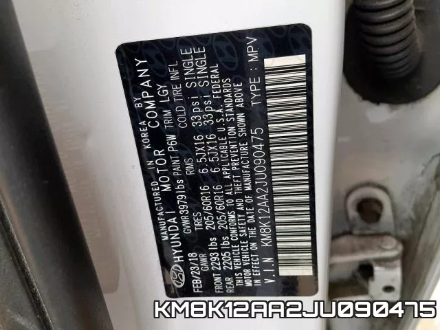 KM8K12AA2JU090475 фото 2
