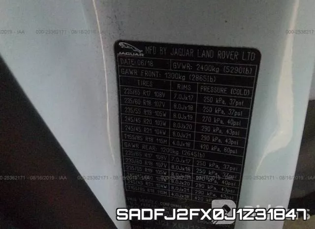 SADFJ2FX0J1Z31847 фото 10