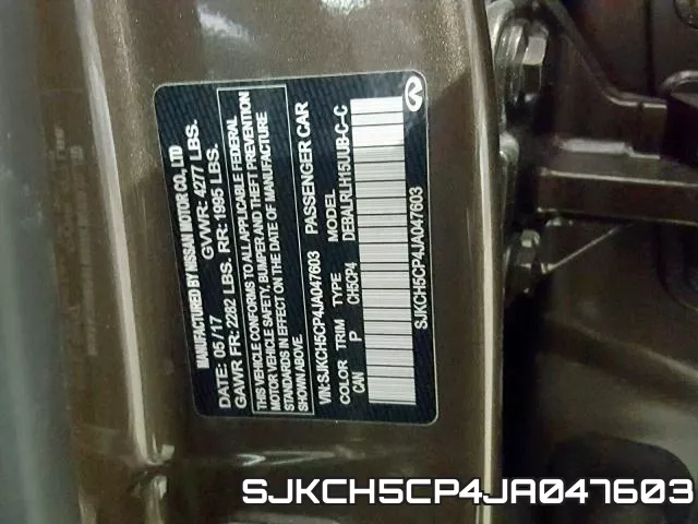 SJKCH5CP4JA047603 фото 2