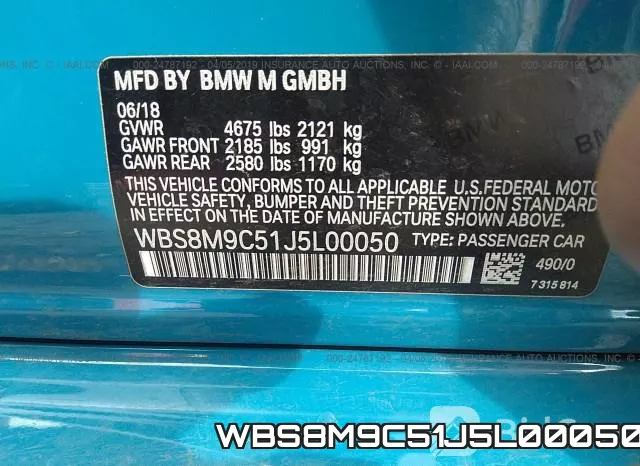 WBS8M9C51J5L00050 фото 10