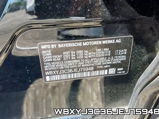 WBXYJ3C36JEJ75948 фото 2