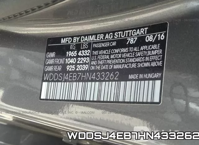 WDDSJ4EB7HN433262 фото 10