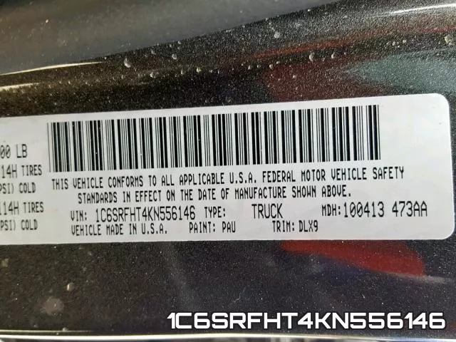 1C6SRFHT4KN556146 фото 2