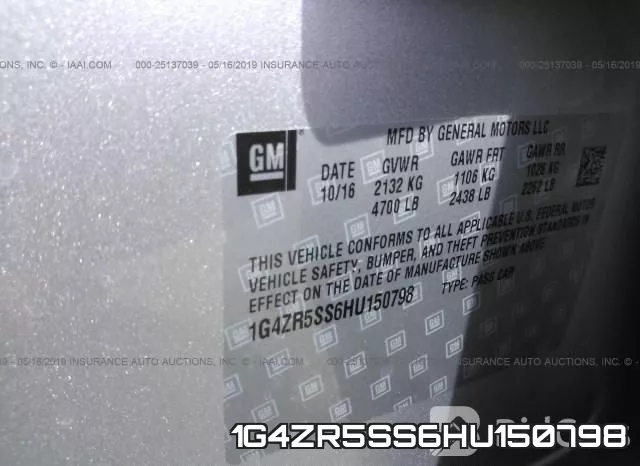 1G4ZR5SS6HU150798 фото 10