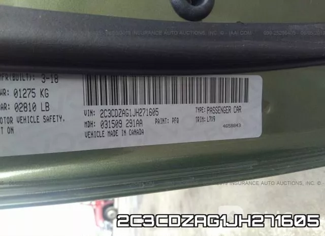 2C3CDZAG1JH271605 фото 10
