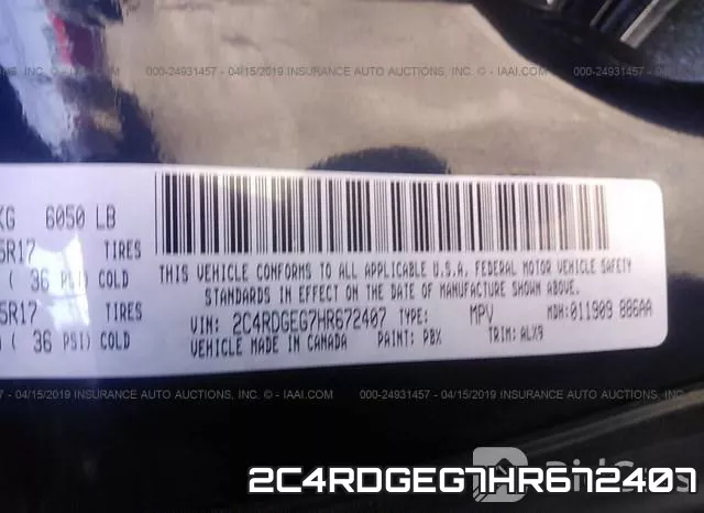 2C4RDGEG7HR672407 фото 10