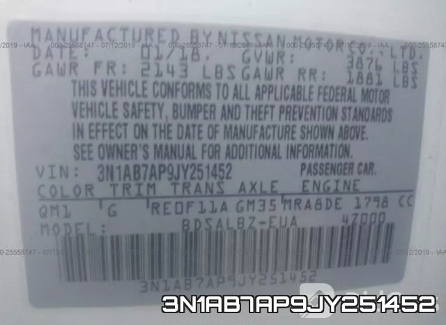 3N1AB7AP9JY251452 фото 10