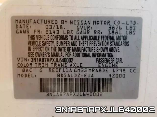 3N1AB7APXJL640002 фото 2