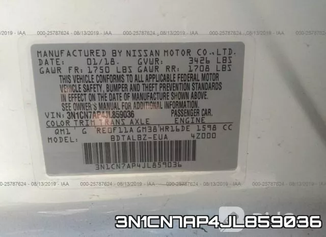 3N1CN7AP4JL859036 фото 10