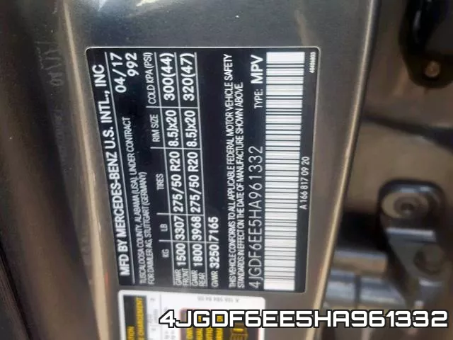 4JGDF6EE5HA961332 фото 2