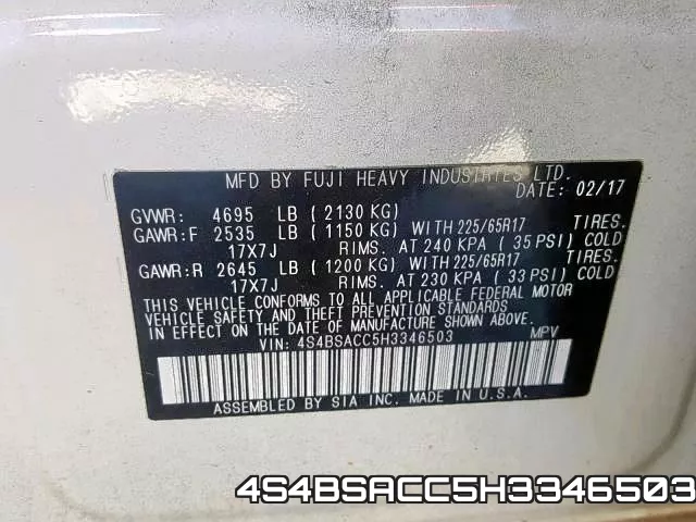 4S4BSACC5H3346503 фото 2