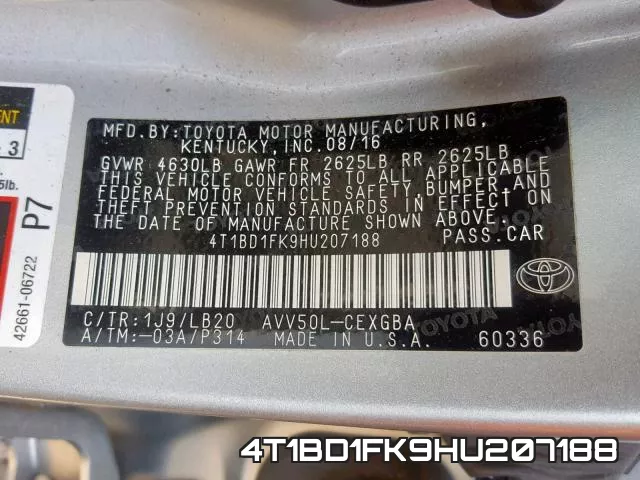 4T1BD1FK9HU207188 фото 2