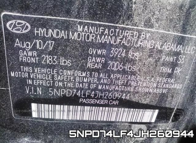 5NPD74LF4JH260944 фото 10