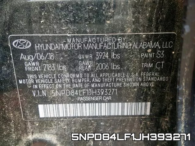 5NPD84LF1JH393271 фото 2