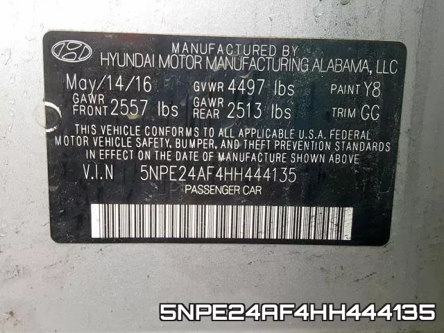 5NPE24AF4HH444135 фото 2