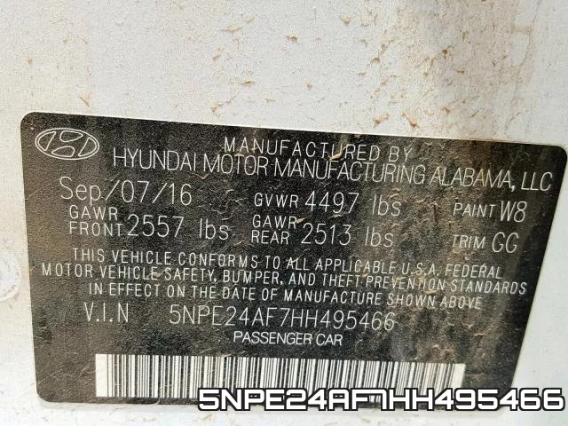5NPE24AF7HH495466 фото 2