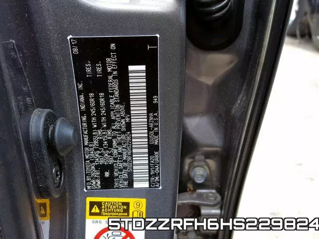 5TDZZRFH6HS229824 фото 2