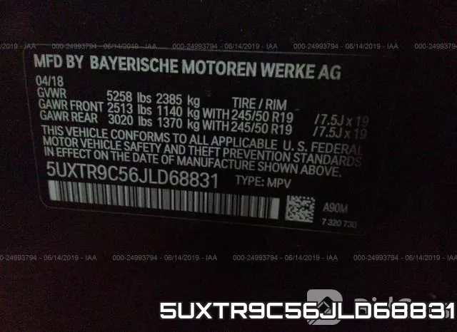 5UXTR9C56JLD68831 фото 10
