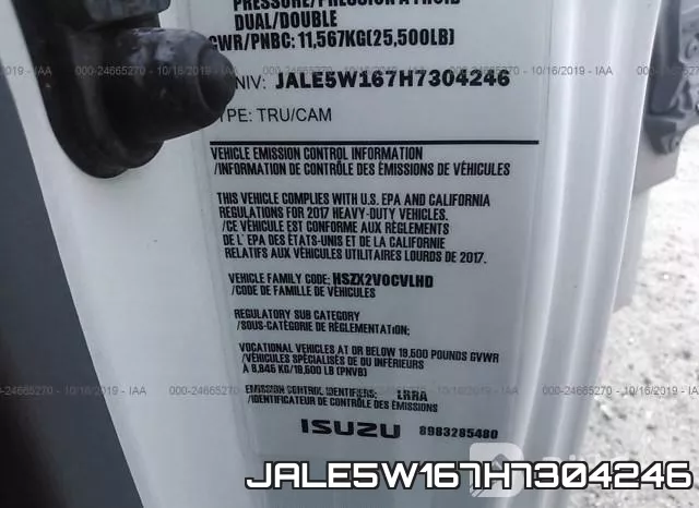 JALE5W167H7304246 фото 10