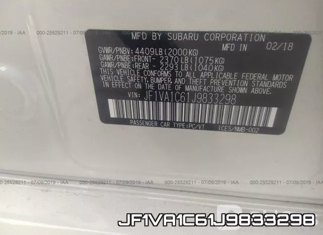 JF1VA1C61J9833298 фото 10