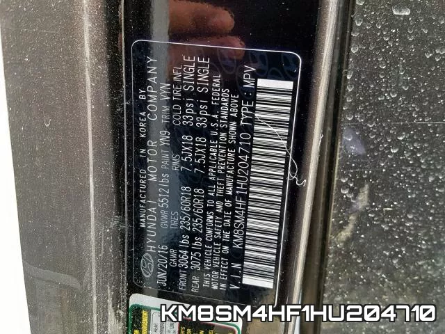 KM8SM4HF1HU204710 фото 2