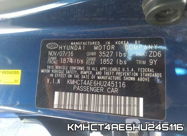 KMHCT4AE6HU245116 фото 10