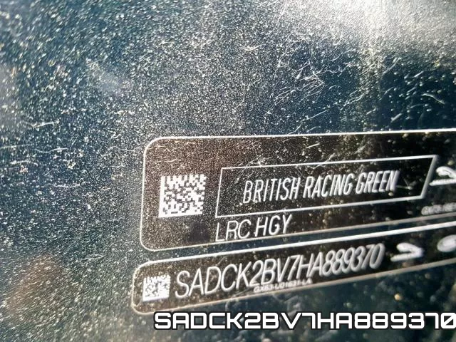 SADCK2BV7HA889370 фото 2