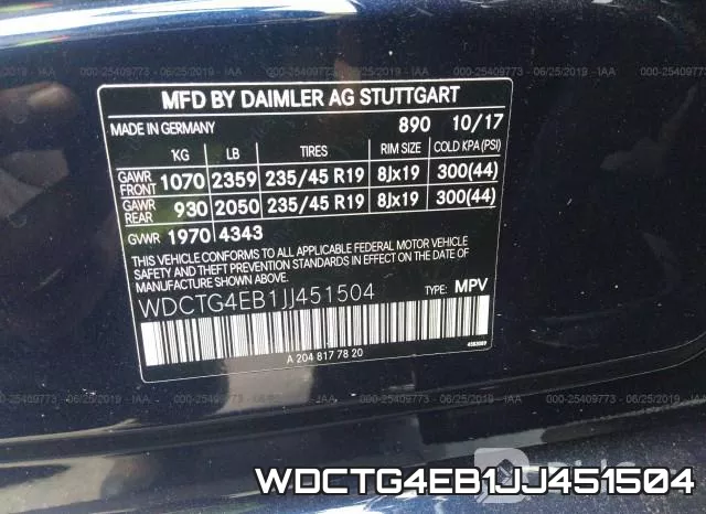 WDCTG4EB1JJ451504 фото 10
