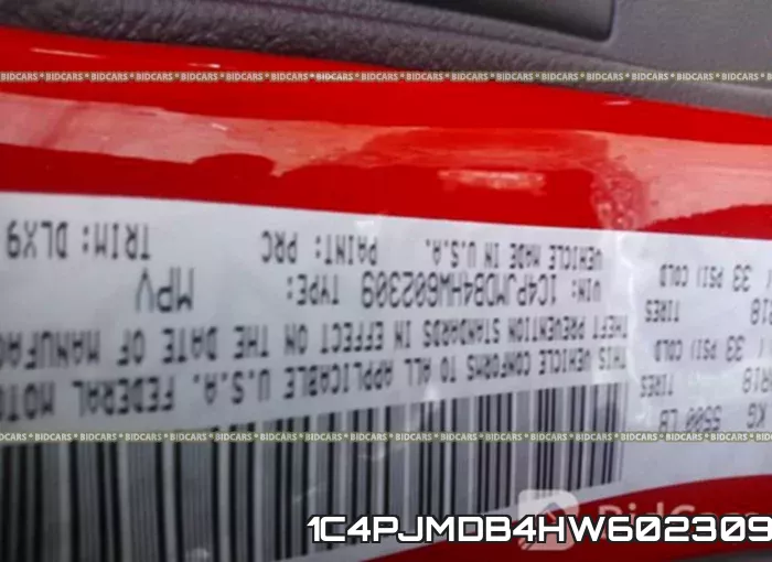 1C4PJMDB4HW602309 фото 10