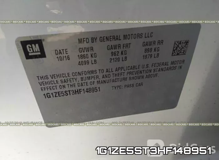 1G1ZE5ST3HF148951 фото 9
