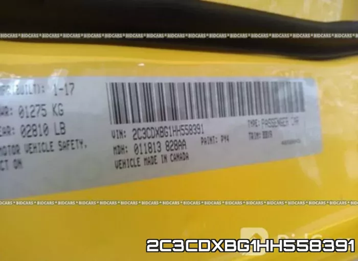 2C3CDXBG1HH558391 фото 10