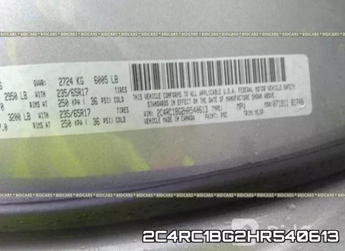 2C4RC1BG2HR540613 фото 10