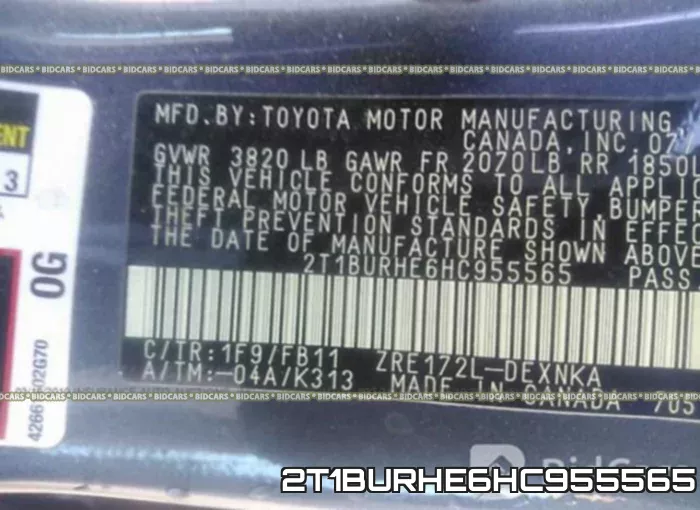 2T1BURHE6HC955565 фото 10