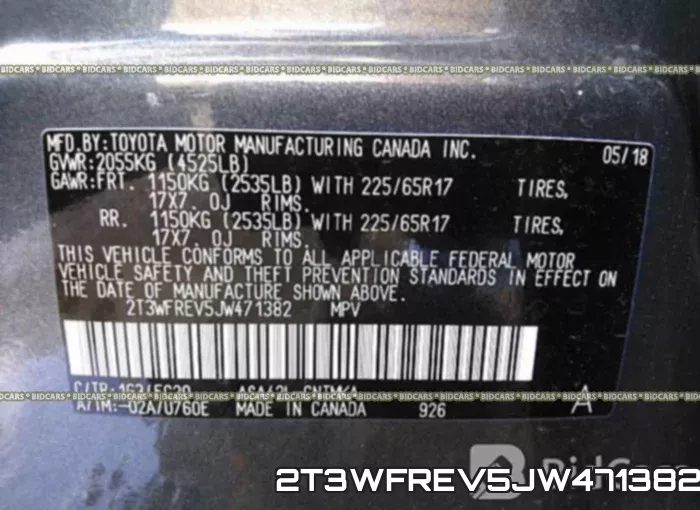 2T3WFREV5JW471382 фото 10