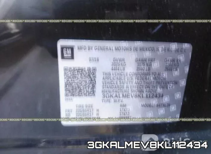 3GKALMEV8KL112434 фото 10