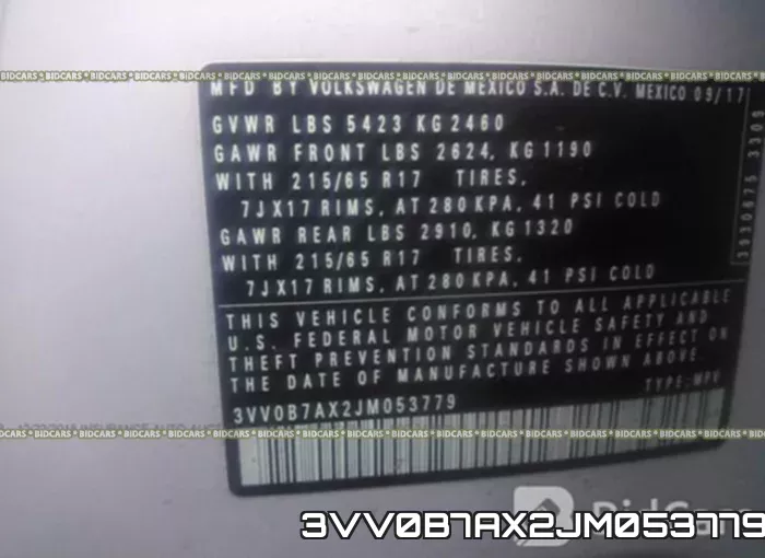 3VV0B7AX2JM053779 фото 10