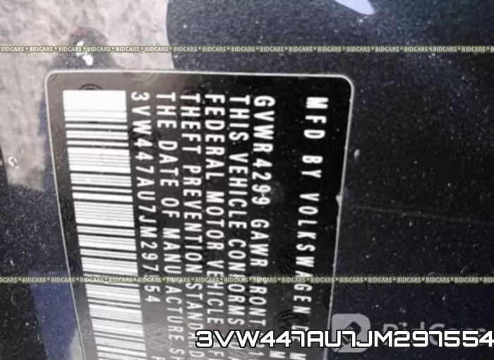 3VW447AU7JM297554 фото 10