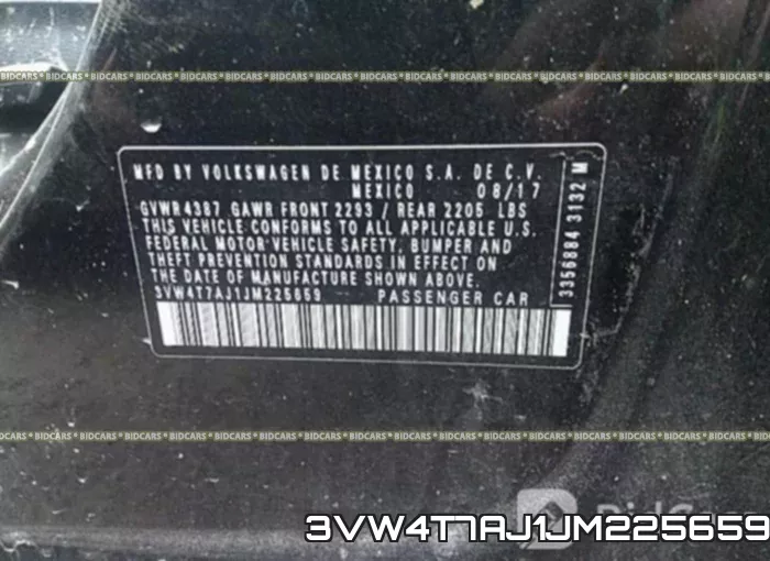 3VW4T7AJ1JM225659 фото 9