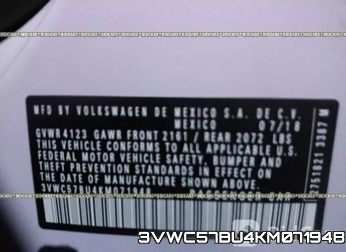 3VWC57BU4KM071948 фото 10